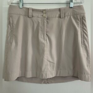 Nike Golf Dri-Fit Four Pocket Light Tan Skort, Size 10